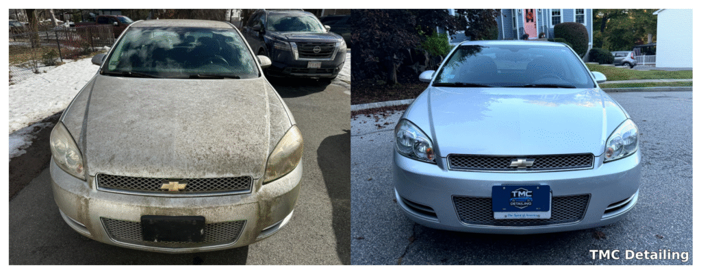 Chevy Impala Transformation (Part 2): Polishing & Paint Correction 11 Chevy Impala dramatic before and after detailing comparison photo