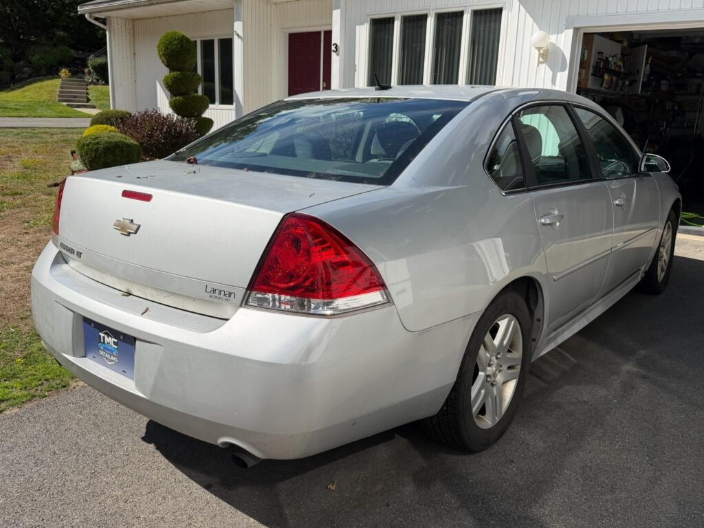 Chevy Impala Transformation (Part 2): Polishing & Paint Correction 3 Chevy Impala full side view before detailing in Stoneham MA, showing lack of gloss