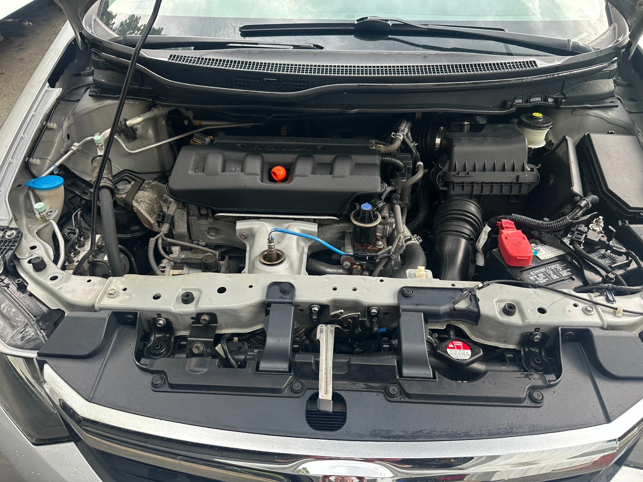 After engine detailing – Subaru engine bay cleaned and dressed in Stoneham MA