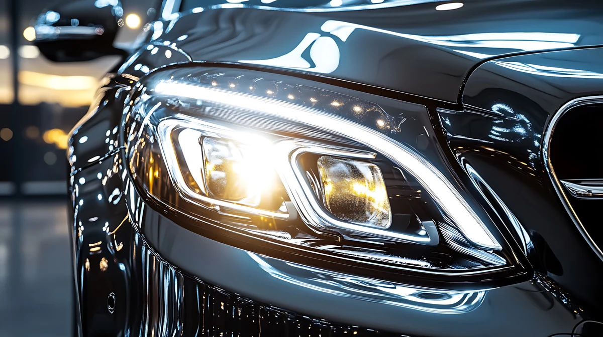 Stoneham MA headlight restoration service — before and after clarity improvement