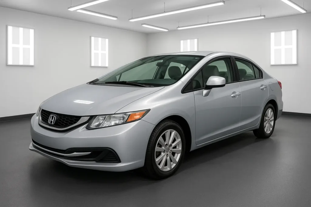 Honda Civic after professional interior detailing in [tmc_town] MA showroom