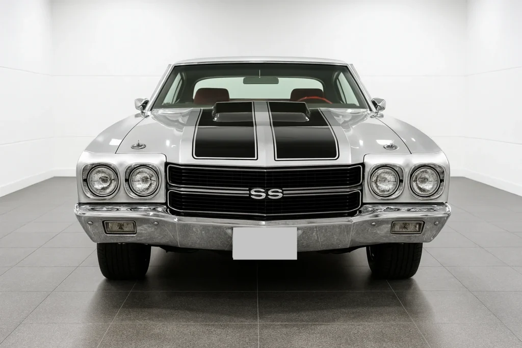 Chevelle SS front angle Ceramic Coating Melrose MA protection