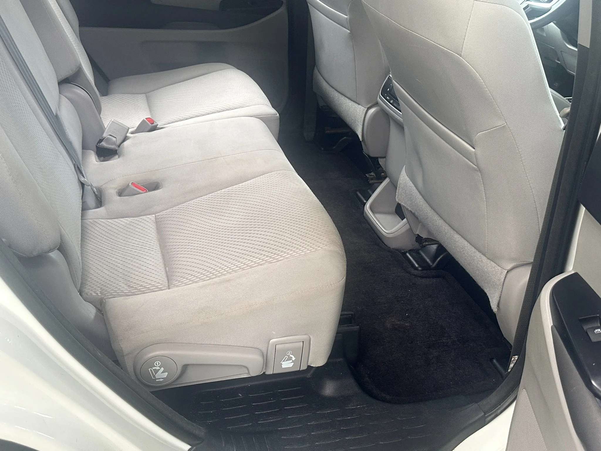 Toyota Highlander rear seats after interior ceramic coating in Stoneham MA